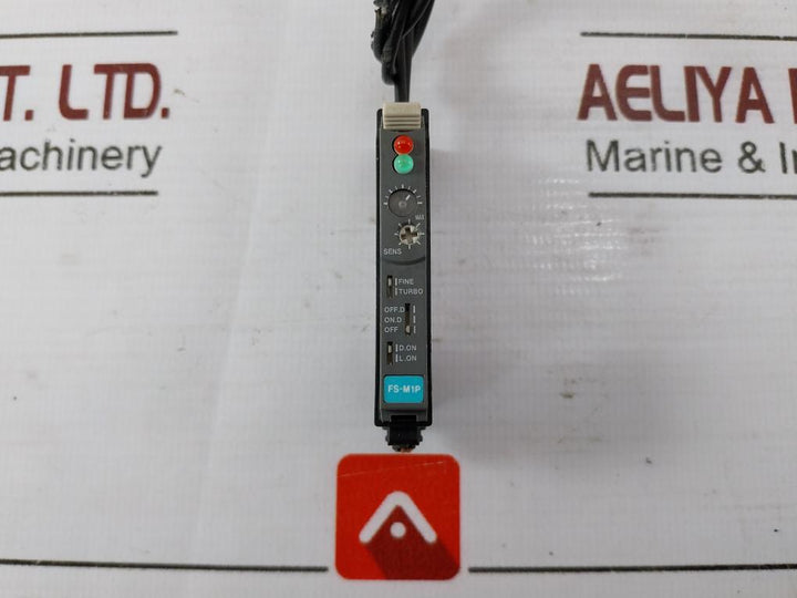 Keyence Fs-m1P Manual-calibration Fiber Optic Sensor 12-24V Dc
