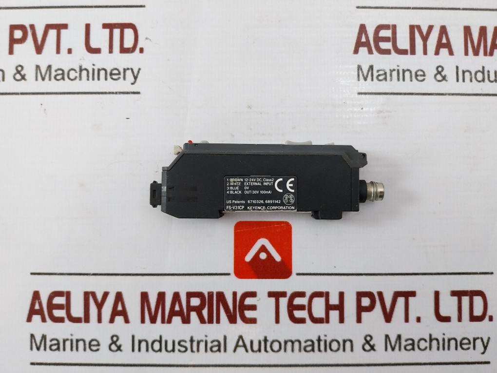 Keyence Fs-v31Cp Digital Fiber Optic Sensor 12-24V Dc