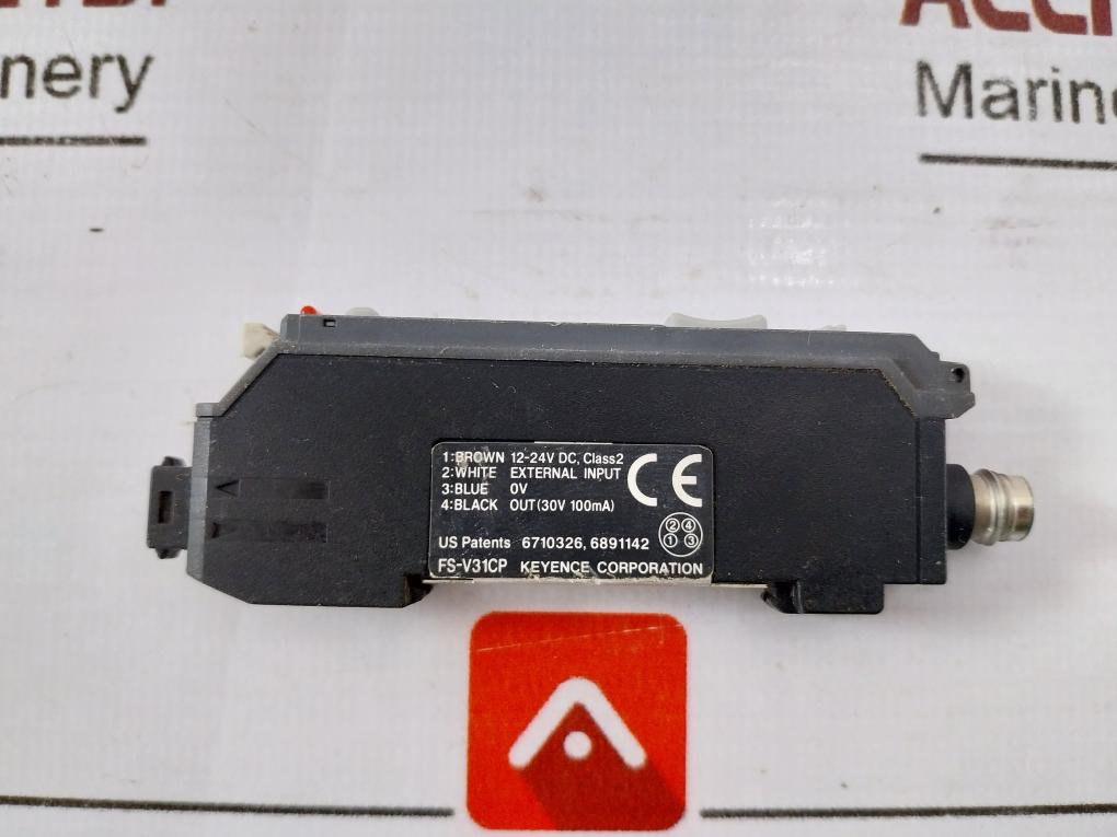 Keyence Fs-v31Cp Digital Fiber Optic Sensor 12-24V Dc