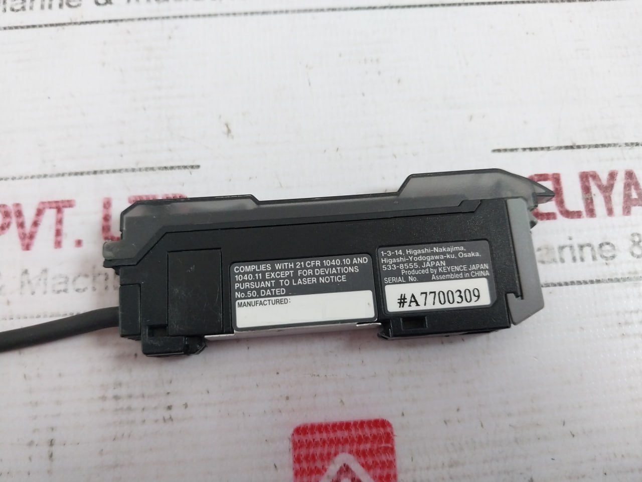 Keyence Lv-21Ap Digital Laser Sensor Lv Series Amplifier Unit Pnp 12-24Vdc