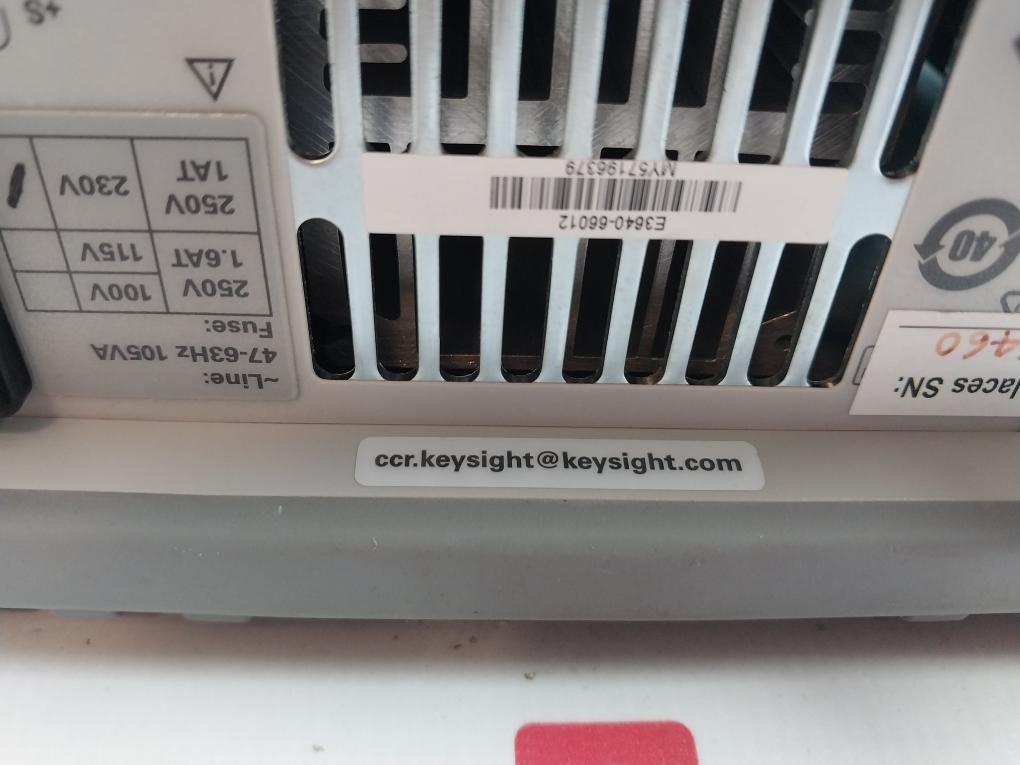 Keysight E3640A Dc Power Supply 0-8V 3A/0-20V 1.5A My57196379 Rs232