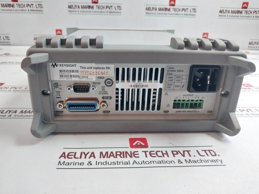 Keysight E3640A Dc Power Supply 0-8V 3A/0-20V 1.5A My57196379 Rs232
