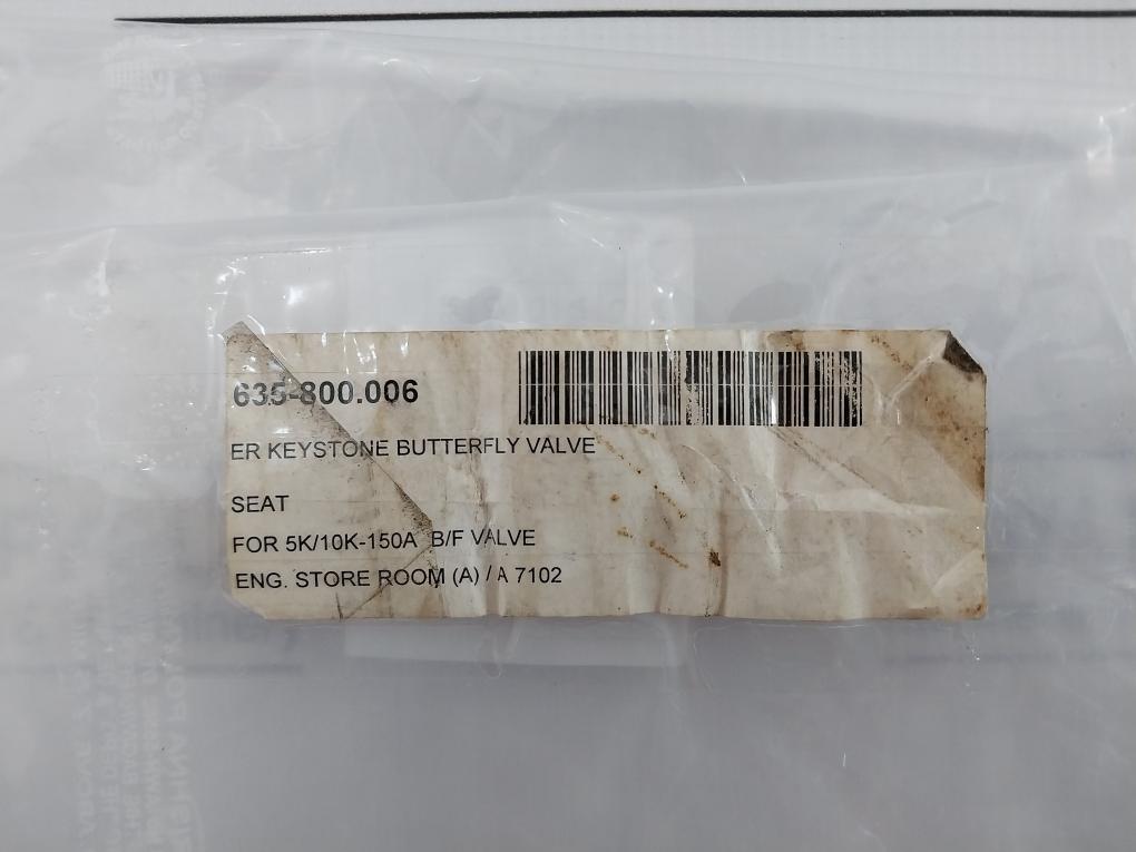 Keystone 206-060-999-003 Er Butterfly Valve Seat 5K/10K-150A 635-800.006
