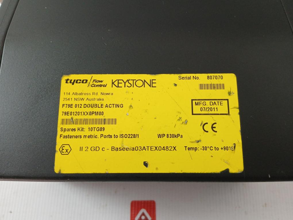 Keystone Double Acting Pneumatic Actuator Lp-0B201Bn00-al-0R1