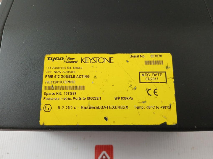 Keystone Double Acting Pneumatic Actuator Lp-0B201Bn00-al-0R1