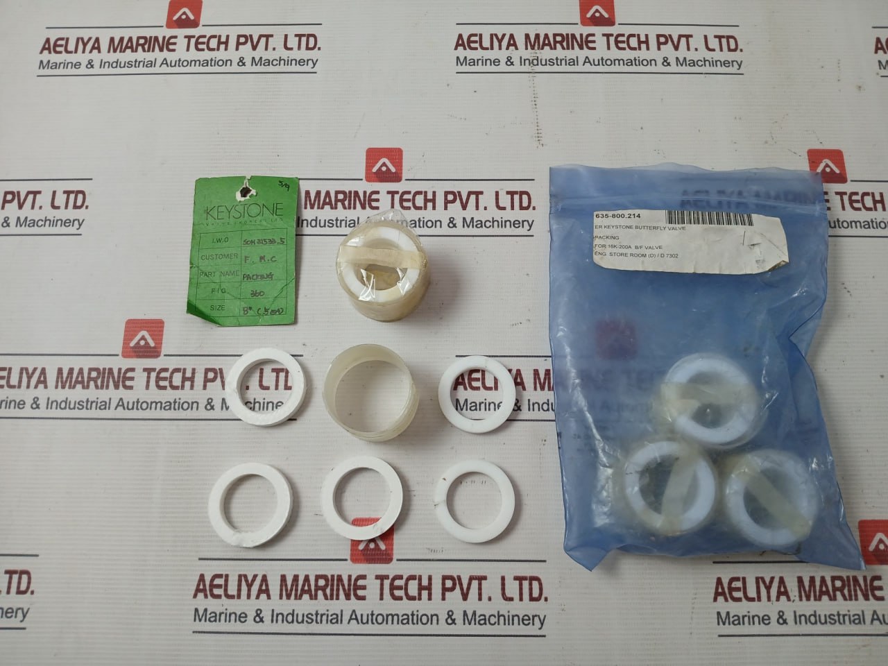 Keystone Packing Butterfly Valve 8 16K-200A 635-800.214 Set