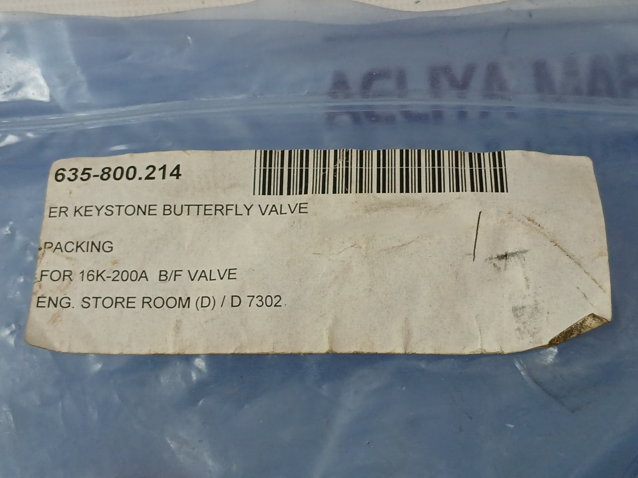 Keystone Packing Butterfly Valve 8 16K-200A 635-800.214 Set