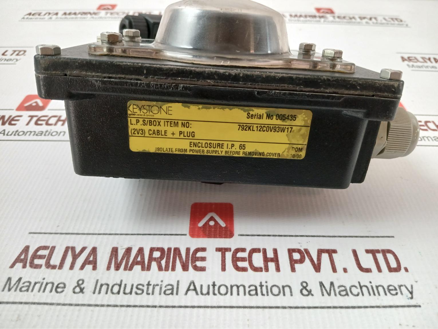 Keystone Valve Cable Plug Assembly 792Kl12C0V93W17