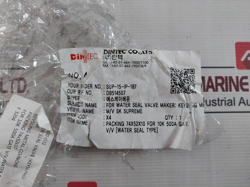 Keysung Metal Packing 75X52X10 Water Seal Valve Set