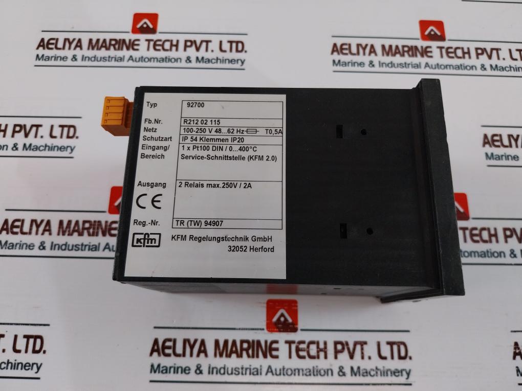 Kfm Regelungstechnik 92700 Controller 100-250V 48…62Hz T0,5A
