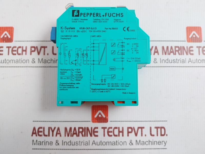 Kfu8-gut-ex1.D Temperature Converter With Trip Values Pepperl+Fuchs
