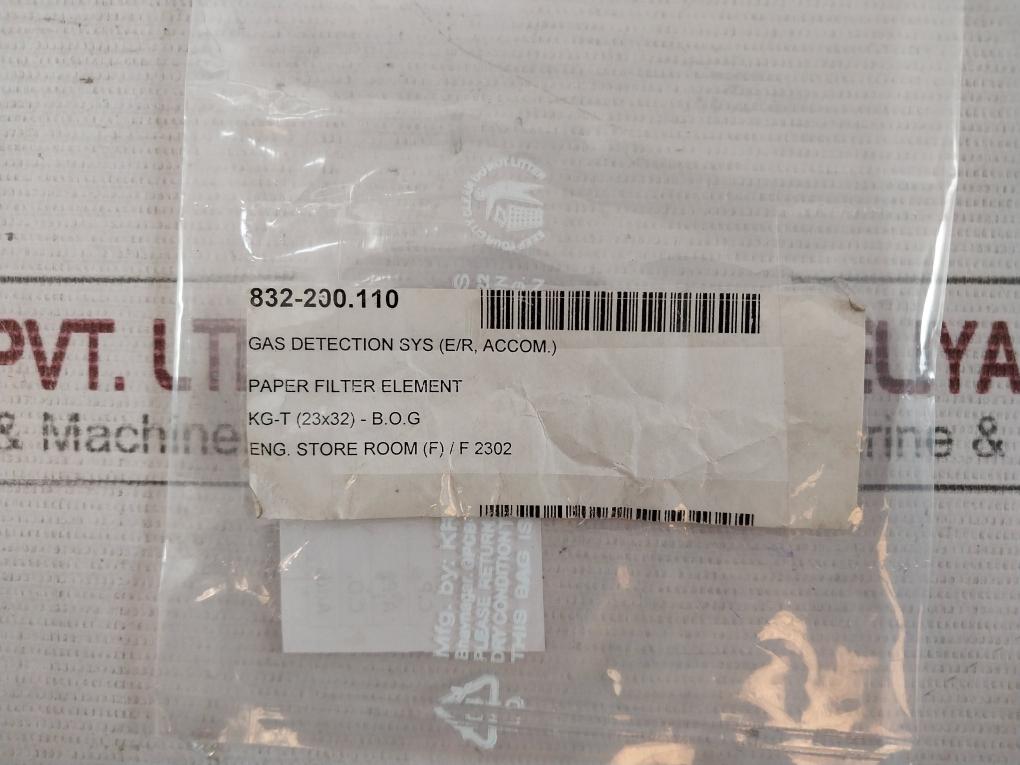 Kg-t Paper Filter Element 832-200.110 23X32-b.O.G