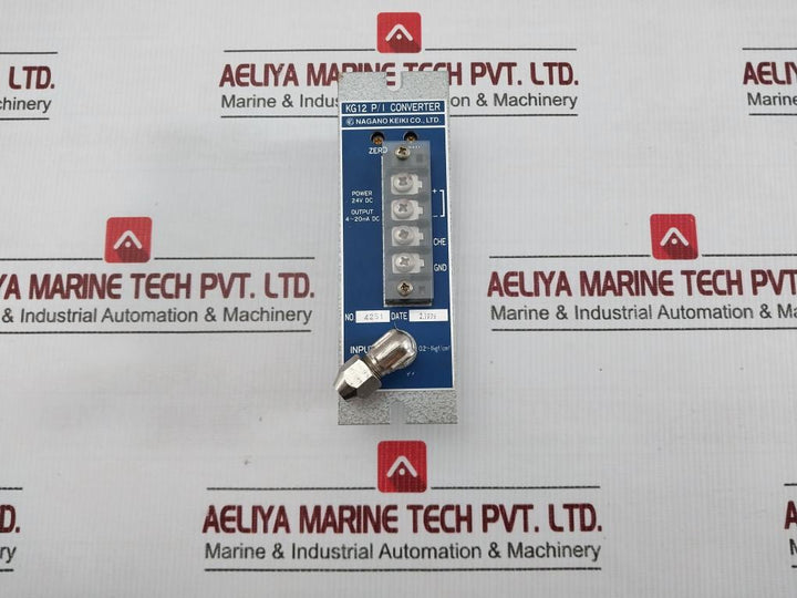 Kg12 Nagano Keiki 24V Dc Output 4-20Ma Dc P/I Converter