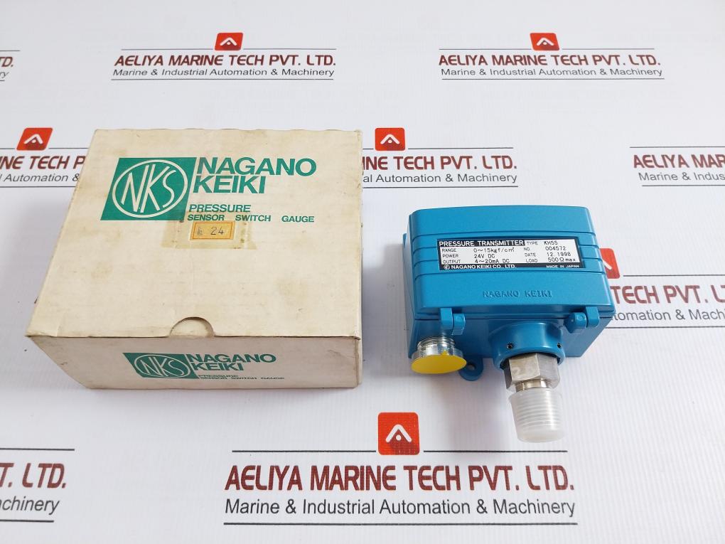 Kh55 Pressure Transmitter Nagano Keiki 24V Dc 4-20Ma Dc