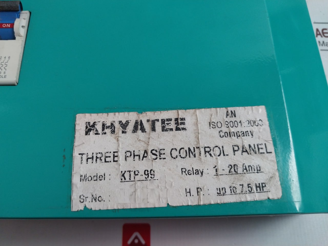 Khyatee Ktp-99 Three Phase Digital Volt/Amp Meter 1-20 Amp