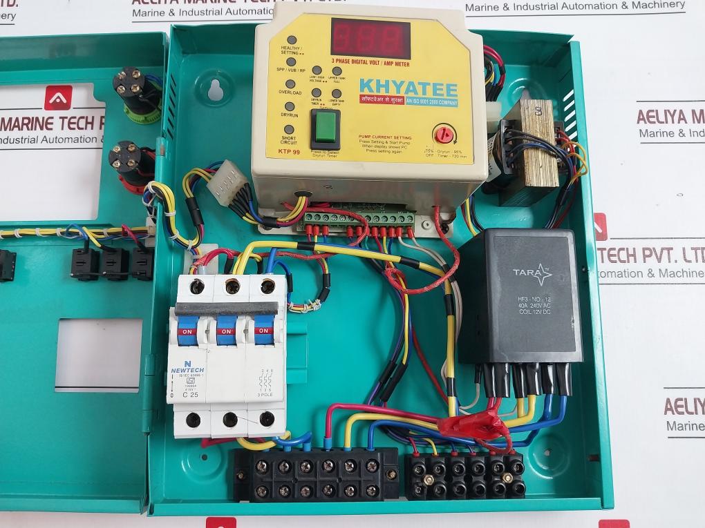 Khyatee Ktp-99 Three Phase Digital Volt/Amp Meter 1-20 Amp