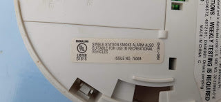 Kidde 0915E White Smoke Alarm Detector 9Volt Battery