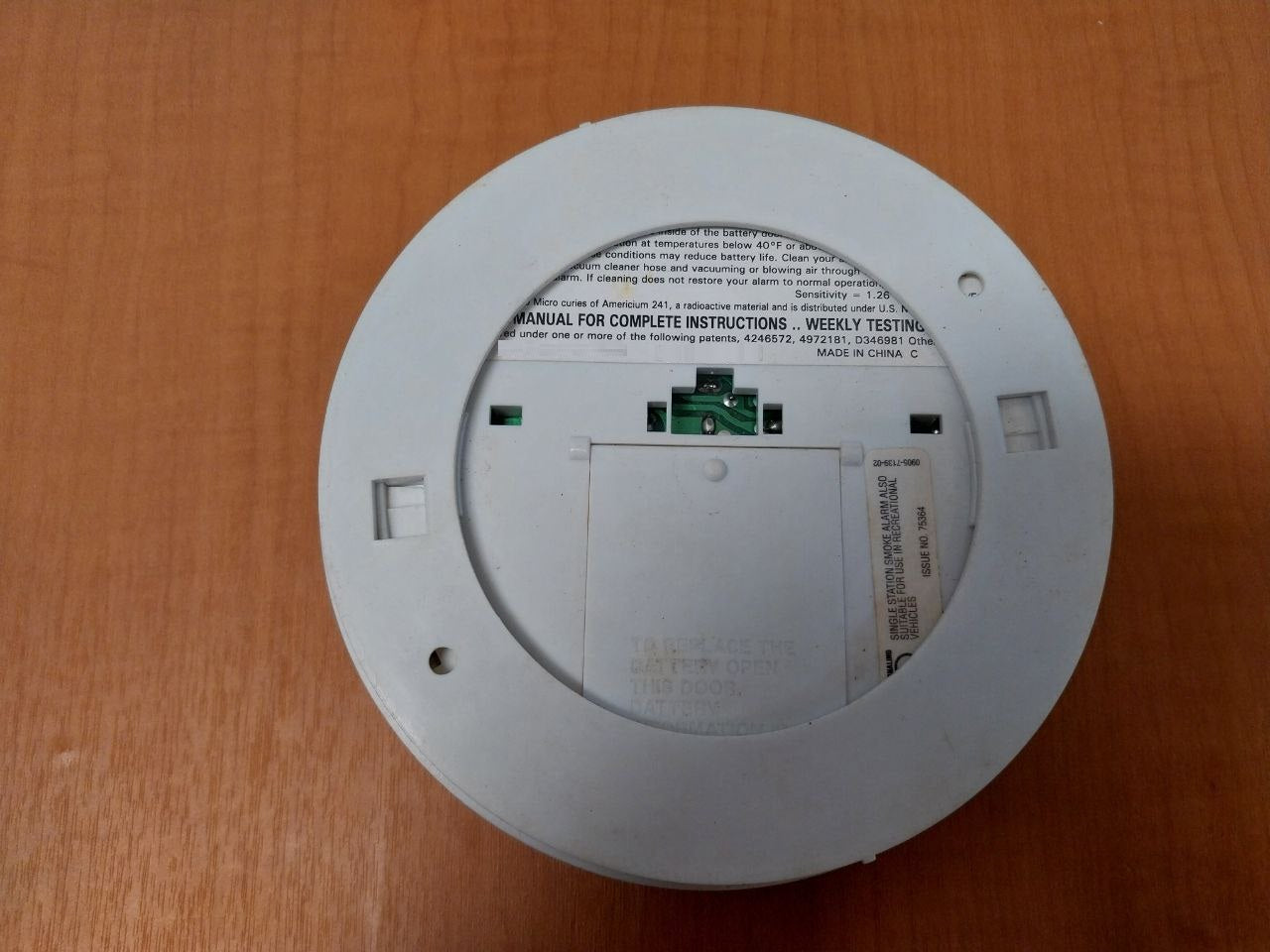 Kidde 0915E White Smoke Alarm Detector 9Volt Battery