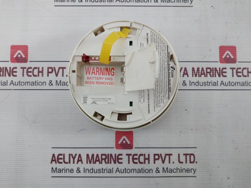 Kidde I9050 Ionization Single Station Smoke Alarm Rev-a 820-1501