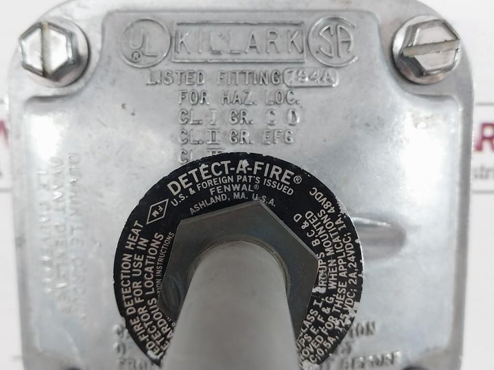 Killark 794A Explosion Proof Box Heat Detector 5A 125Vac 315-049485 Rev O