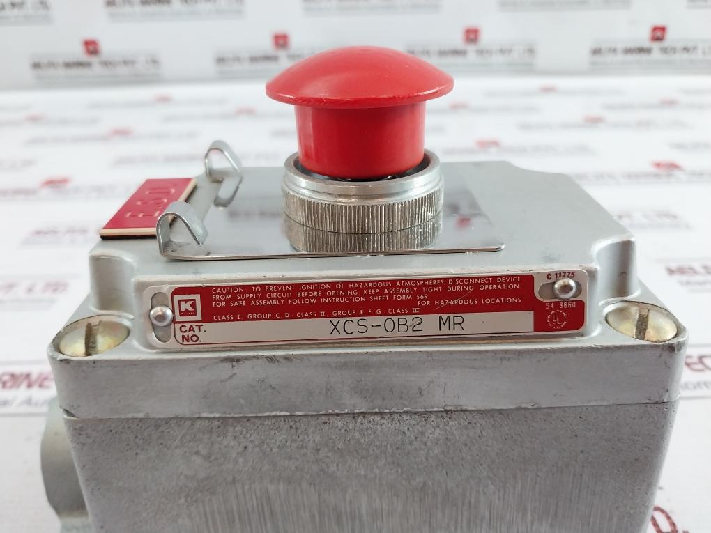 Killark Xcs-0B2 Explosion Proof Heavy Duty Single Pushbutton Control