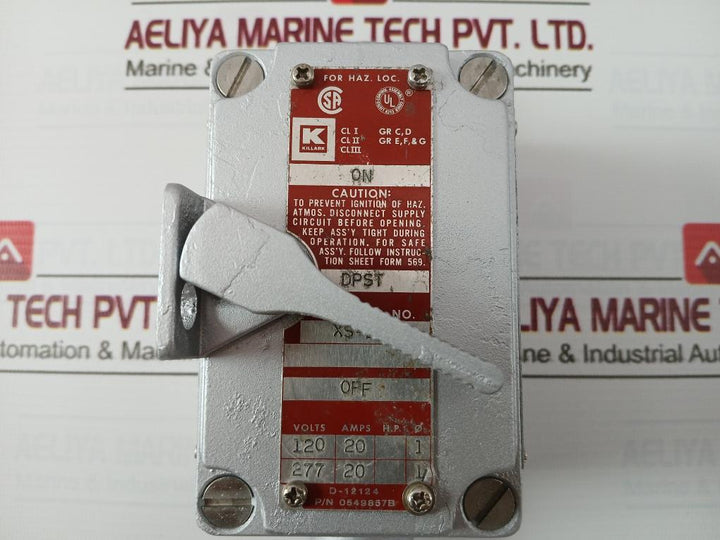 Killark Xs-2C Tumbler Switch Cover 0549857B