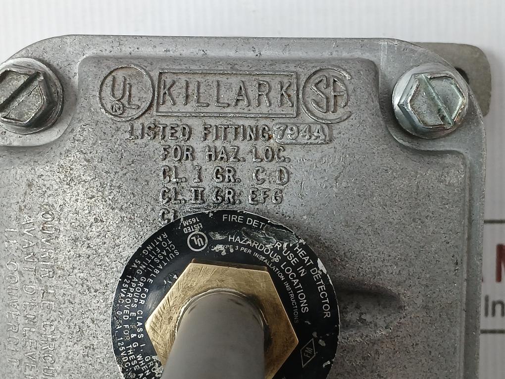 Killark Jalx-2 Heat Detector Device Interface Module Tri-b6M + Backbox