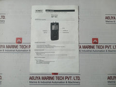 Kimo Mp 120 Manometer Measuring And Testing Equipment Set