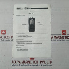 Kimo Mp 120 Manometer Measuring And Testing Equipment Set