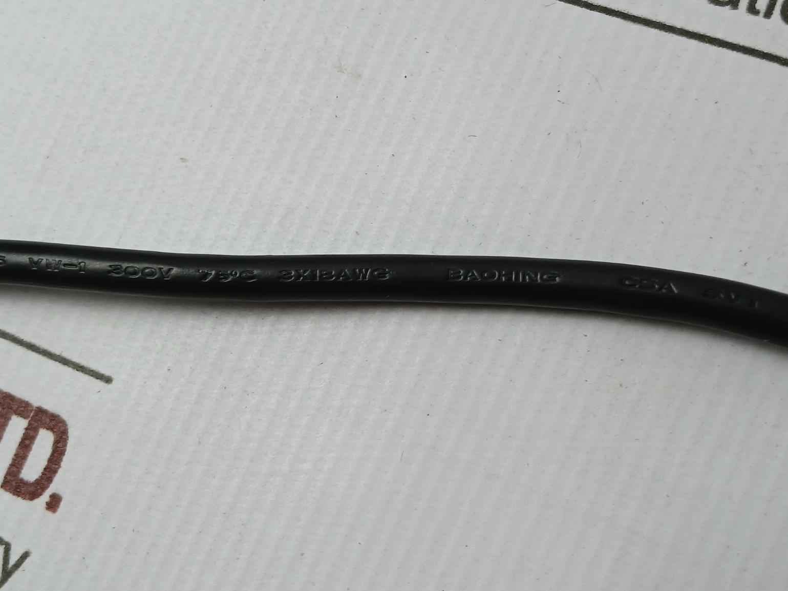 King-cord Kc-003 Power Card 75°C 10A 125V 1-meter