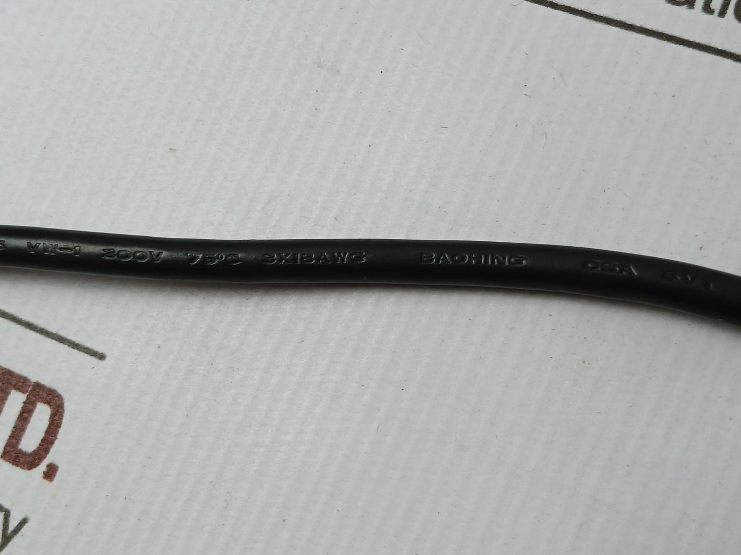 King-cord Kc-003 Power Card 75°C 10A 125V 1-meter