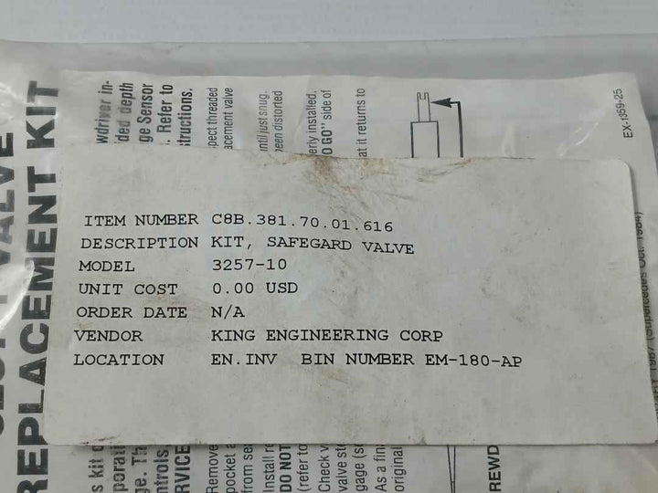 King Engineering 3257-1 Valve Replacement Kit