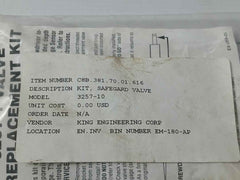 King Engineering 3257-1 Valve Replacement Kit