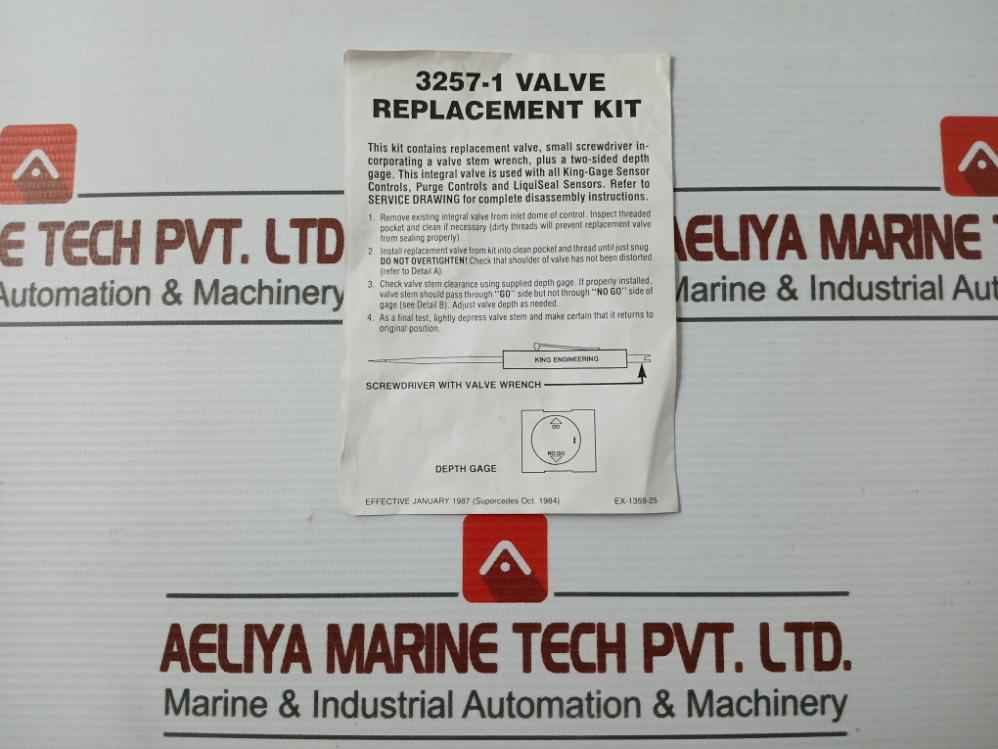 King Engineering 3257-1 Valve Replacement Kit