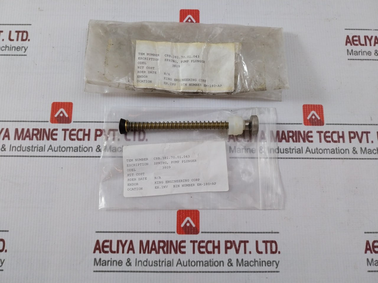 King Engineering 3809 Spring Plunger