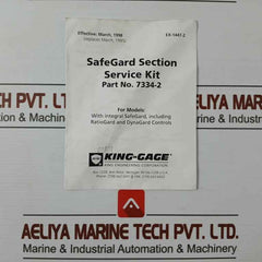 King Engineering 7334-2 Safe Guard Section Service Kit