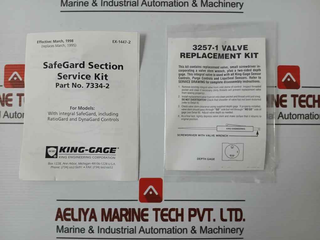 King Engineering 7334-2 Safeguard Section Service Kit