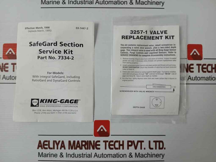 King Engineering 7334-2 Safeguard Section Service Kit