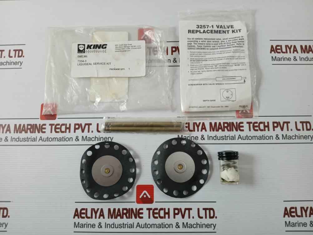 King Engineering 7334-3 Liquid Level Gauging System Valve Replacement Kit