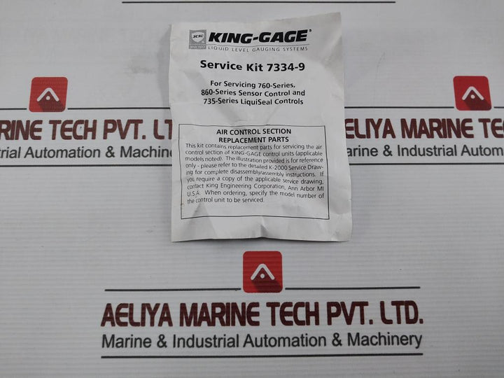King Engineering 7334-9-1 Sensor Control Service Kit