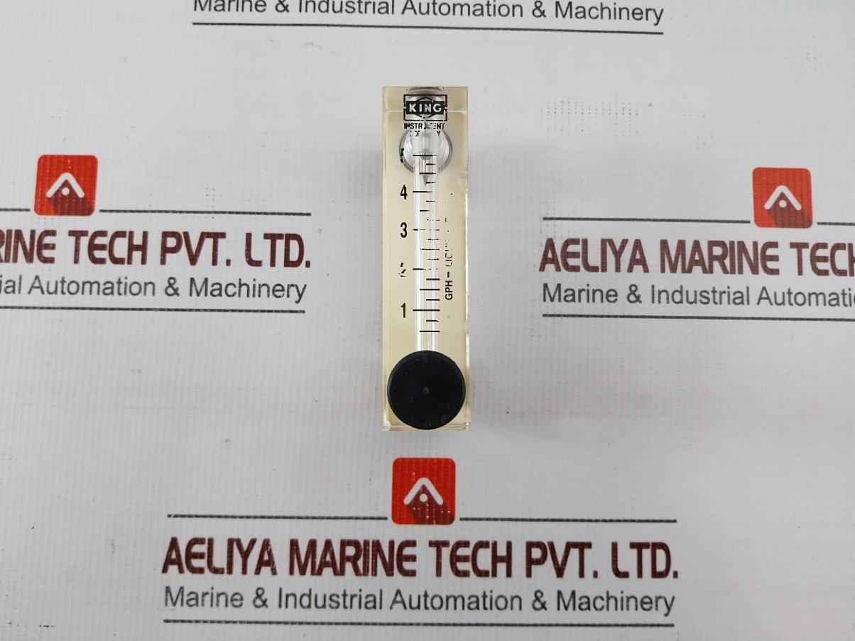 King Instrument 1-5 Gph Liquid Flow Meter