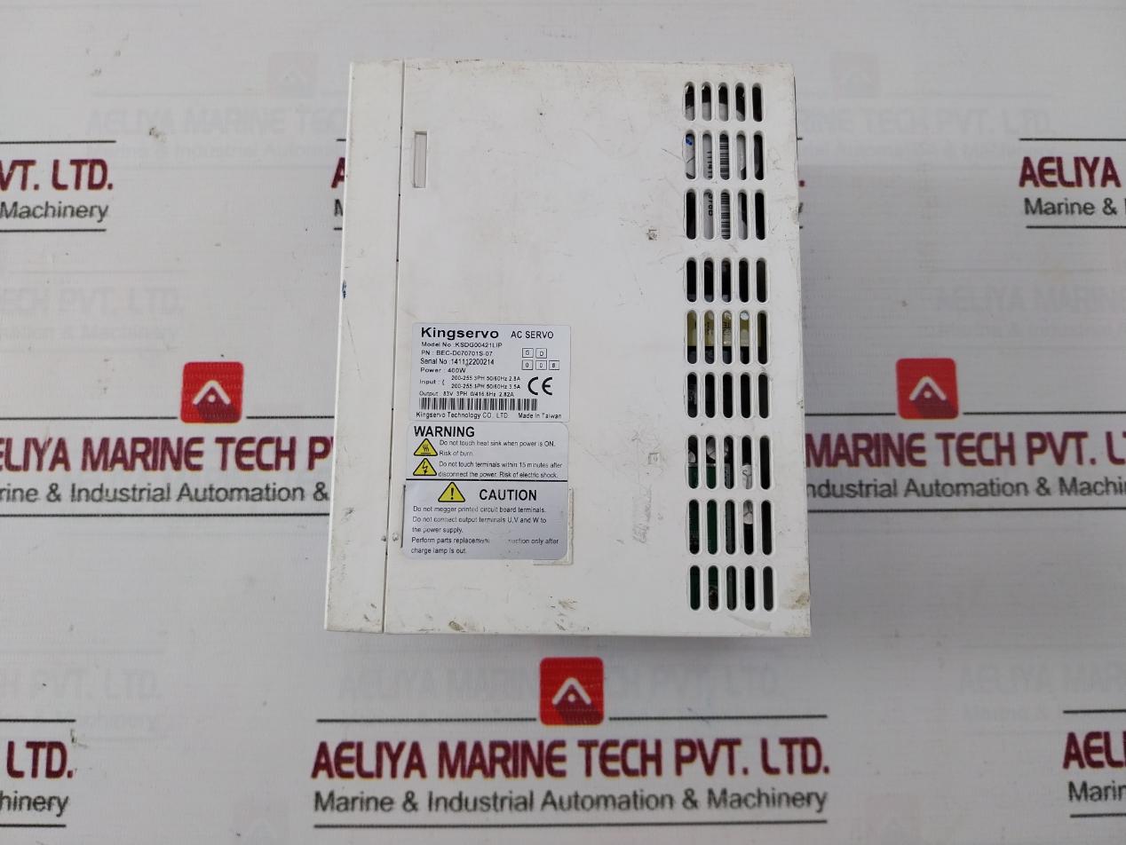 Kingservo Ksdg00421Lip Servo Driver Bec-d070701S-07 200-255 3Ph 50/60Hz 2.8A