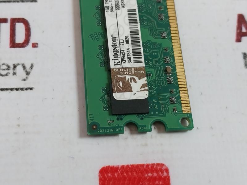 Kingston KPN424-ELJ 1GB 2RX8 PC2-5300U Dual Rank Memory Module 2025316-0F1