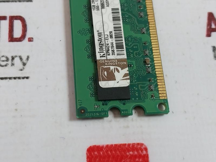Kingston KPN424-ELJ 1GB 2RX8 PC2-5300U Dual Rank Memory Module 2025316-0F1