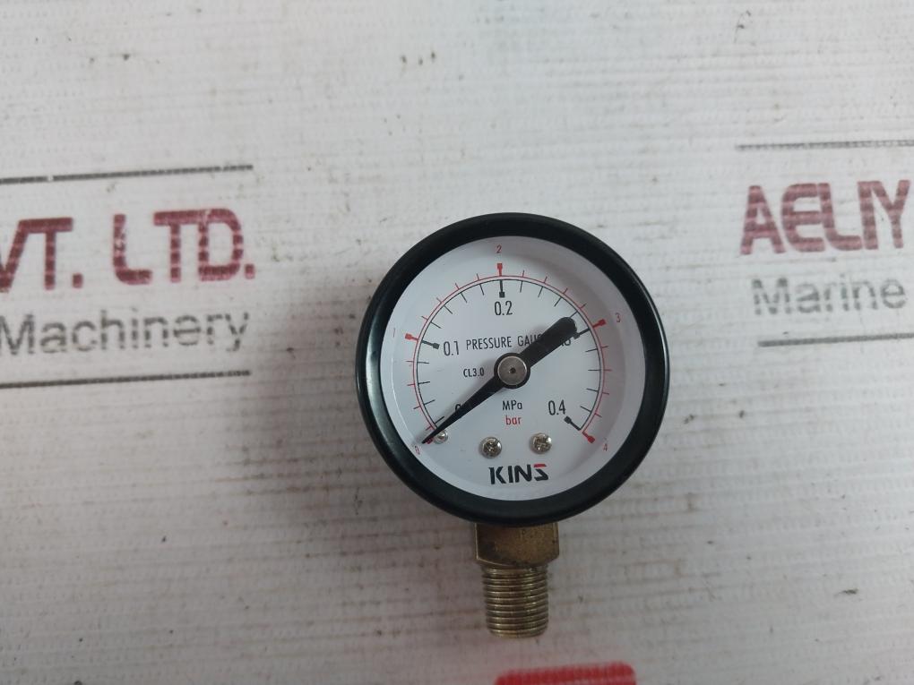 Kins 0-0.4 Mpa Pressure Gauge 0-4 Bar 071701