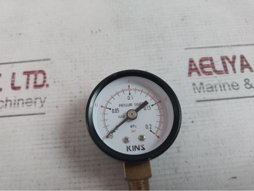 Kins 46.253.01.0.00 Pressure Gauge 0-0.2 Mpa 0-2 Bar 069640