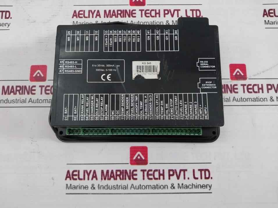 Kirloskar Green Kg 545 Generator Controller 300Vac 0-100 Hz (Not Working)