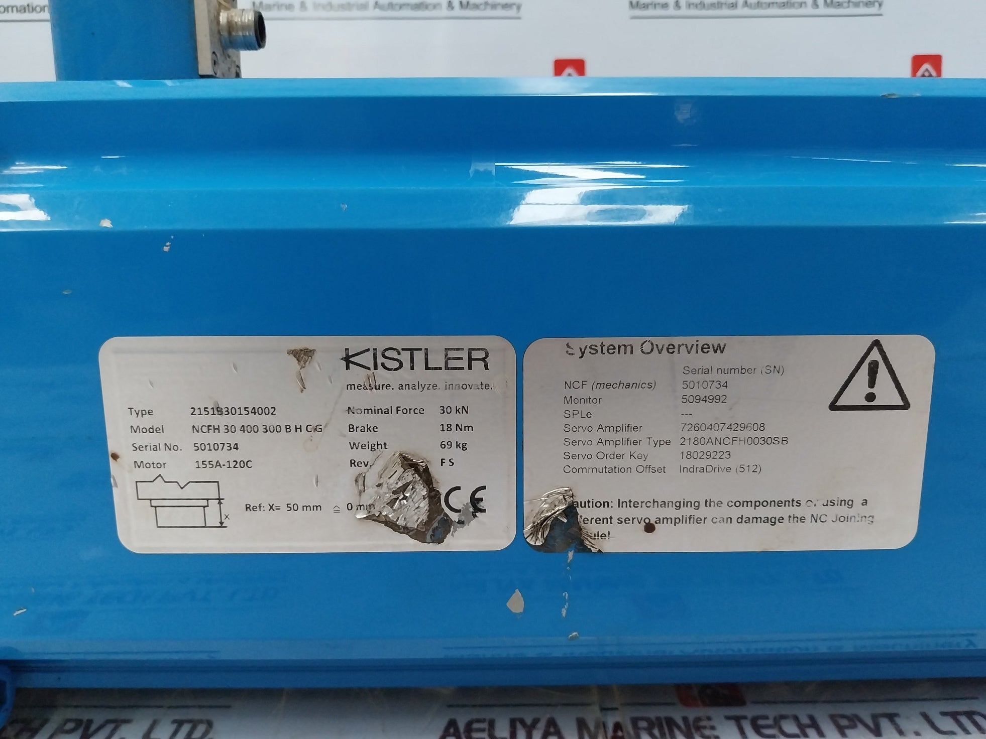 Kistler 2151B30154002 Ncfh30400300Bhcg Nc Electromechanical Joining Module