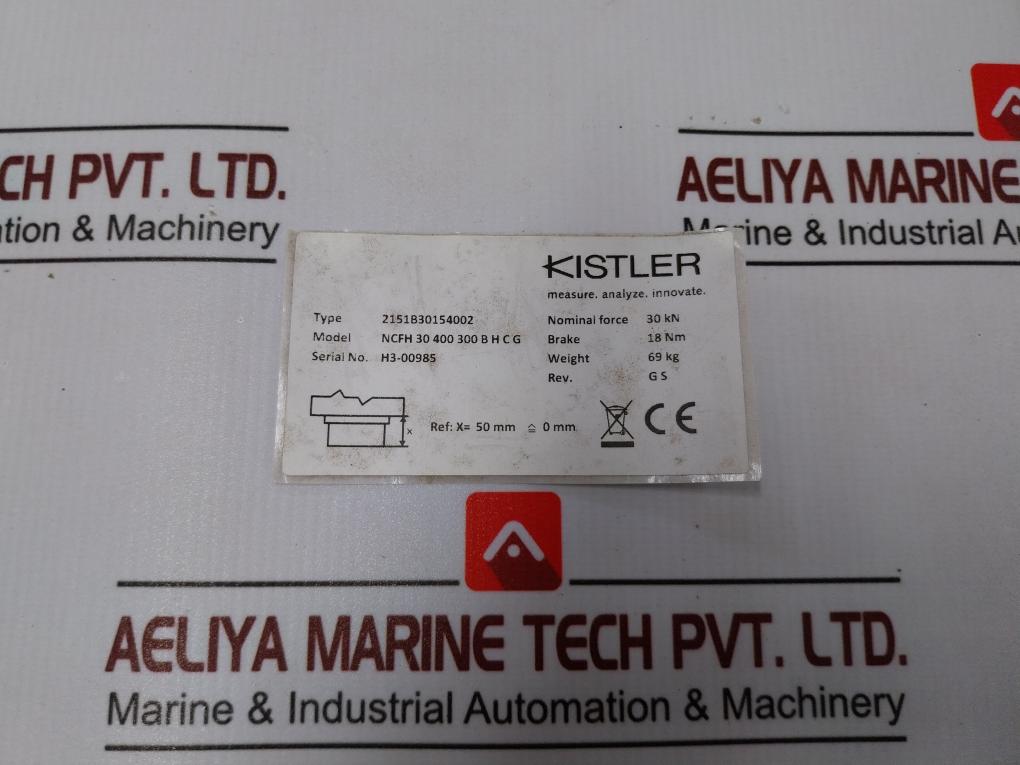 Kistler 2151B30154002 Electromechanical Nc Joining Module M4920000832