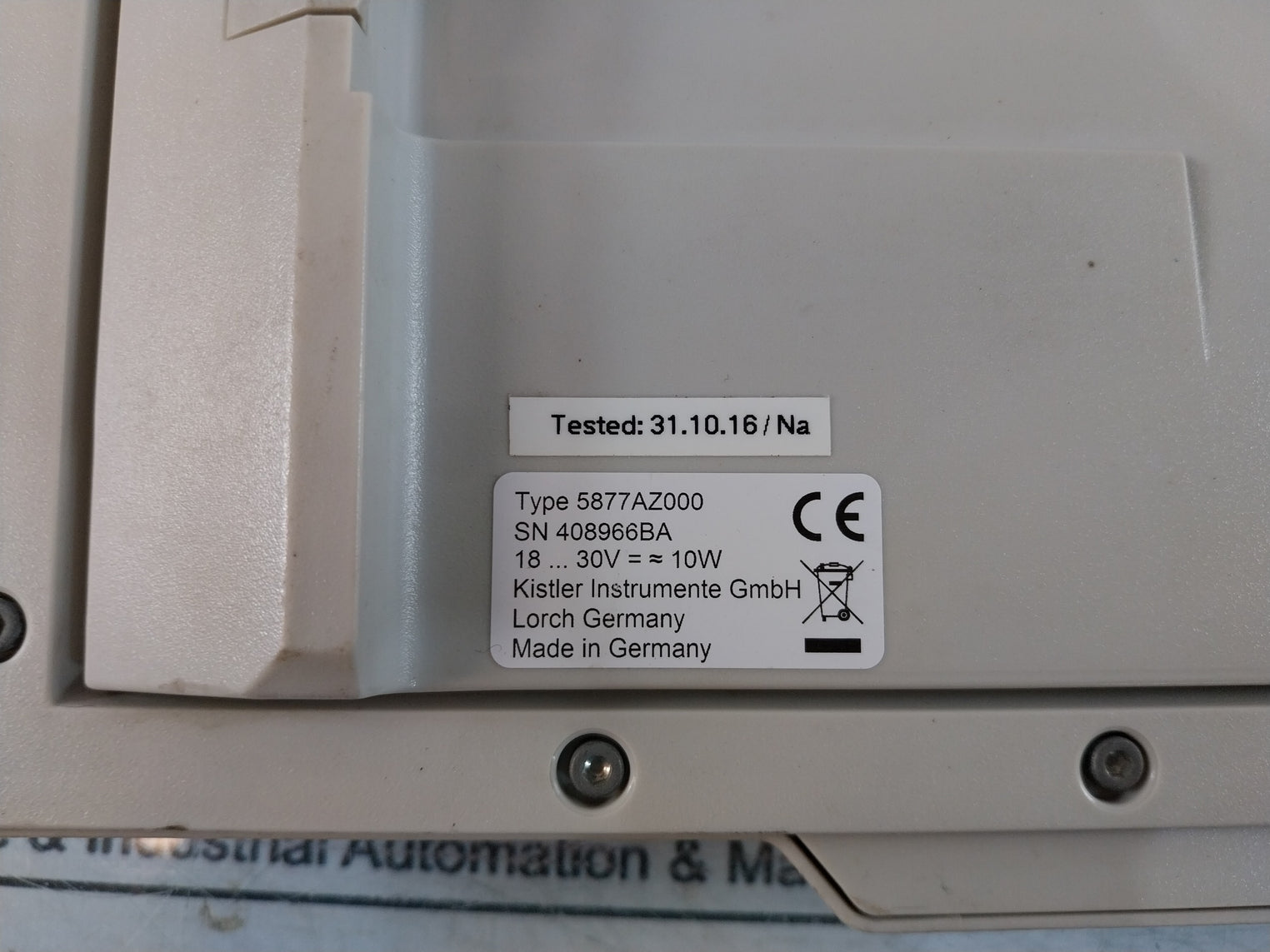 Kistler 5877Az000 Display Module